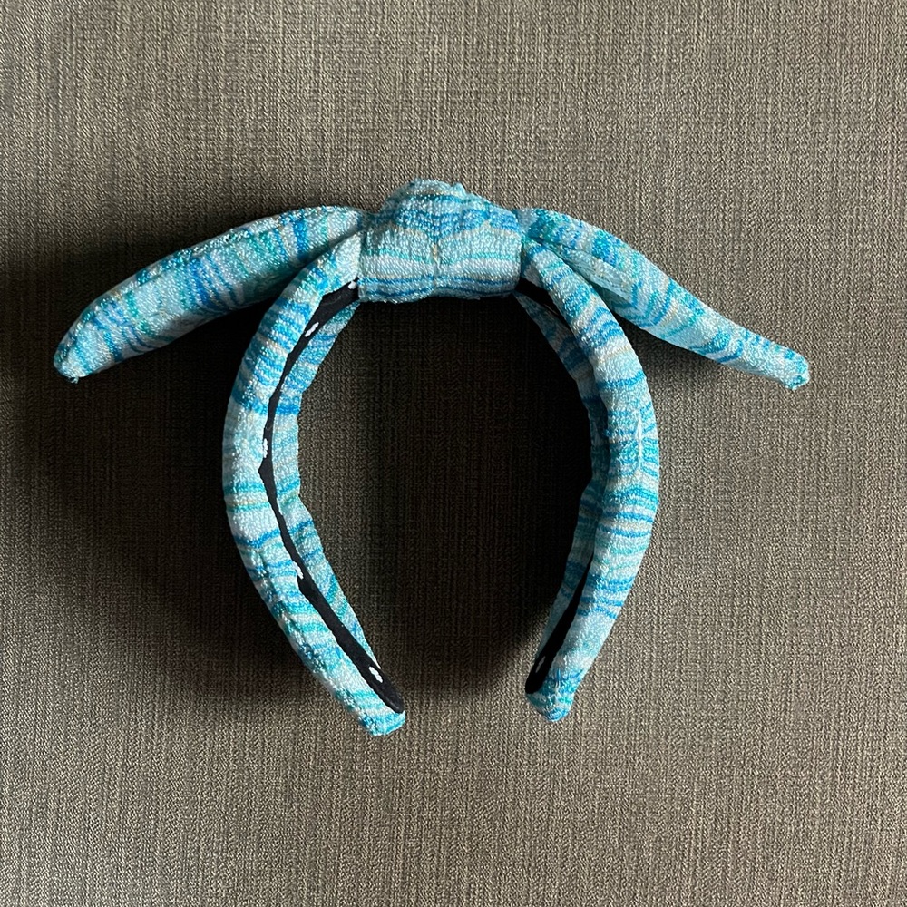 LELE SADOUGHI Blue Knit Veronica Headband